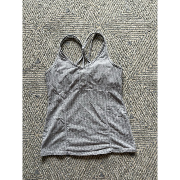 Athleta Tops - Women's Athleta Herringbone Empowerment Tank -‎ Gray/White - Medium